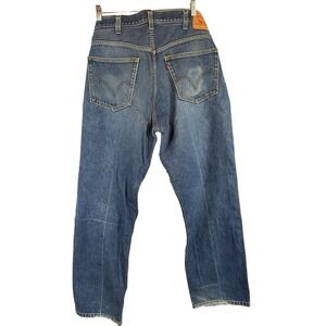 Levis 505 Jeans Mens‎ 42x32 Stretch Medium Wash Regular Straight Flex Grunge